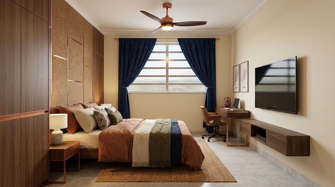 Portuguese Modern Quarto design — interior photo by GenRoom AI