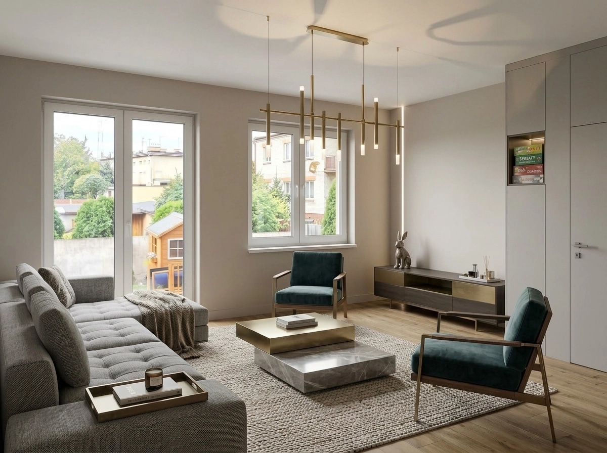 Interior design in Contemporary style — Living Room by GenRoom AI