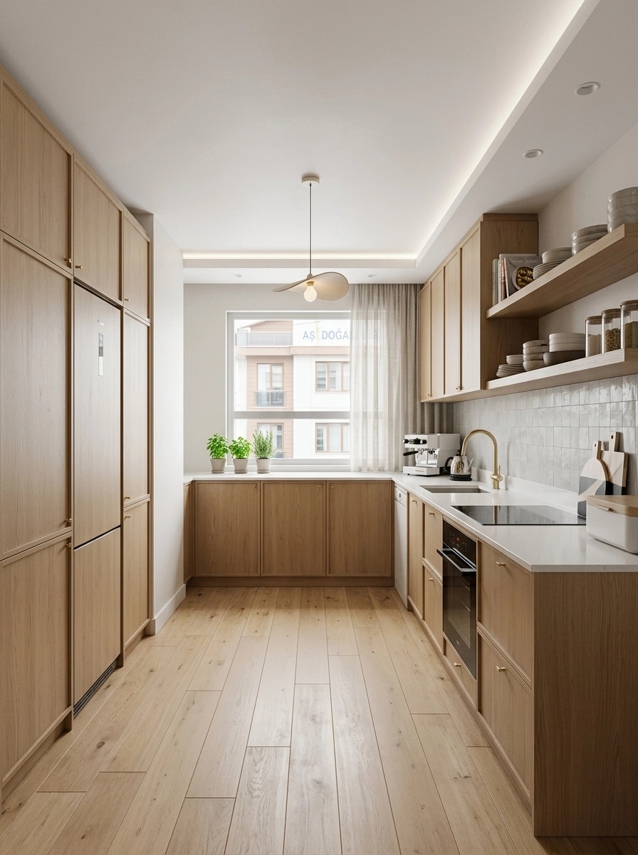 Kitchen interior in Scandinavian style — photo by GenRoom AI