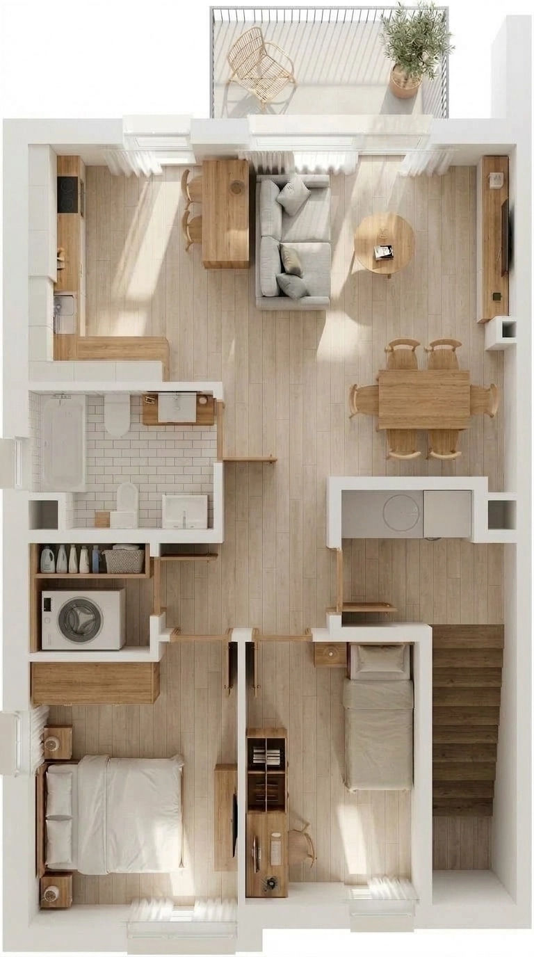 Scandinavian Living Room design — interior photo by GenRoom AI