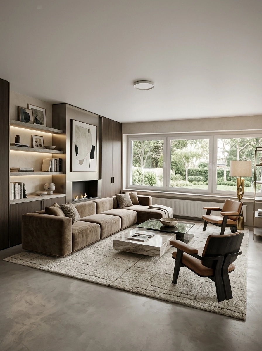 Interior design in Contemporary style — Living Room by GenRoom AI