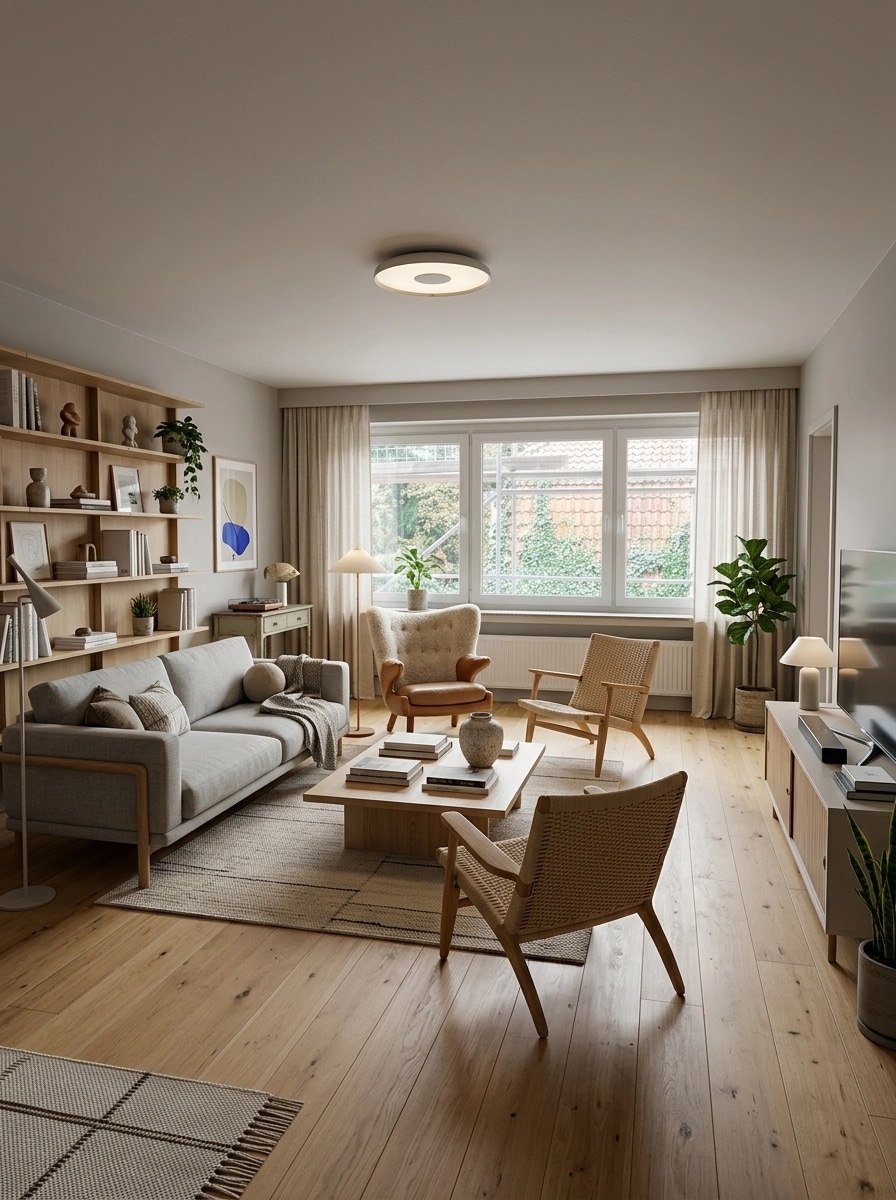 Scandinavian Living Room design — interior photo by GenRoom AI