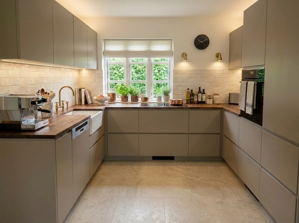 Interior design in Transitional style — Kitchen by GenRoom AI