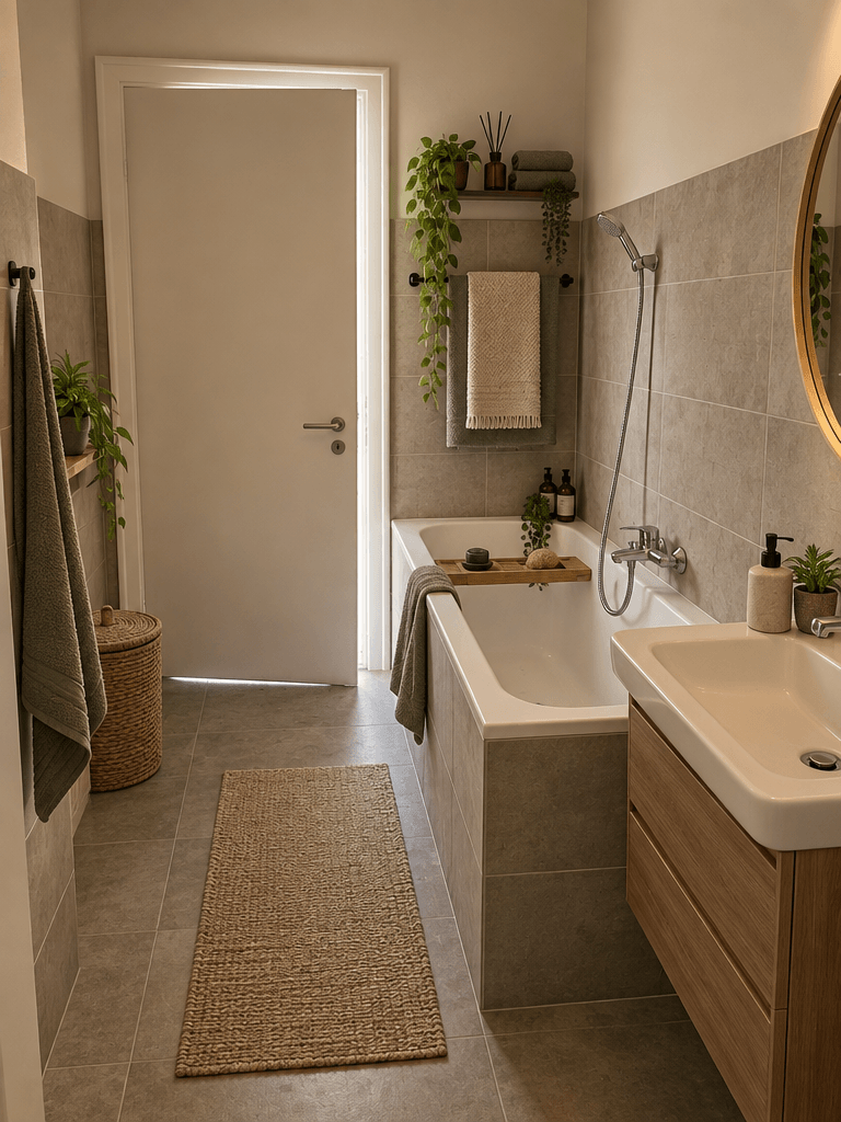 Bathroom interior in Contemporary style — photo by GenRoom AI