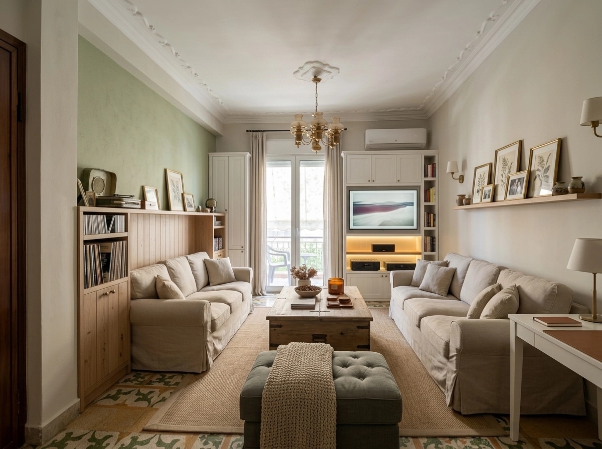 Modern Farmhouse Living Room design — interior photo by GenRoom AI