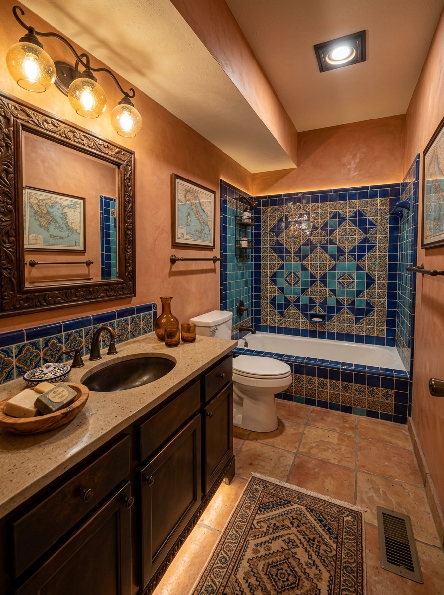 Interior design in Mediterranean style — Bathroom by GenRoom AI