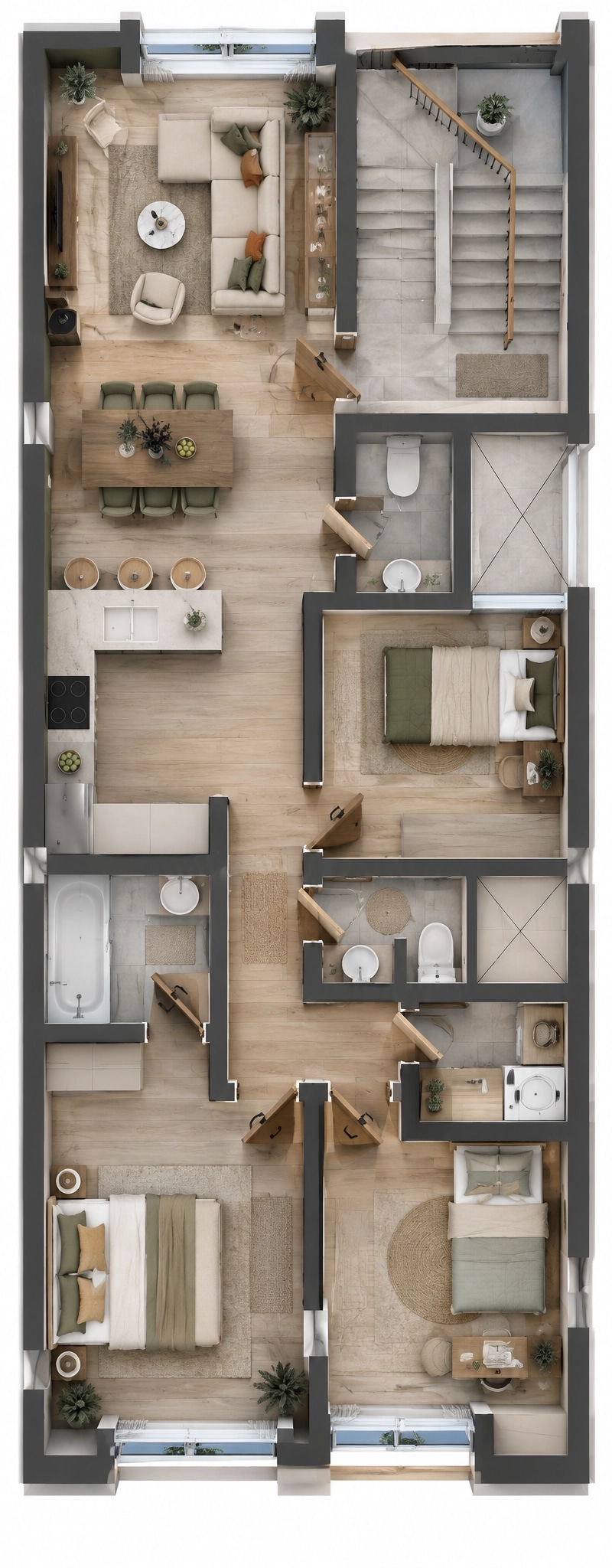 Interior design in Contemporary style — Living Room by GenRoom AI