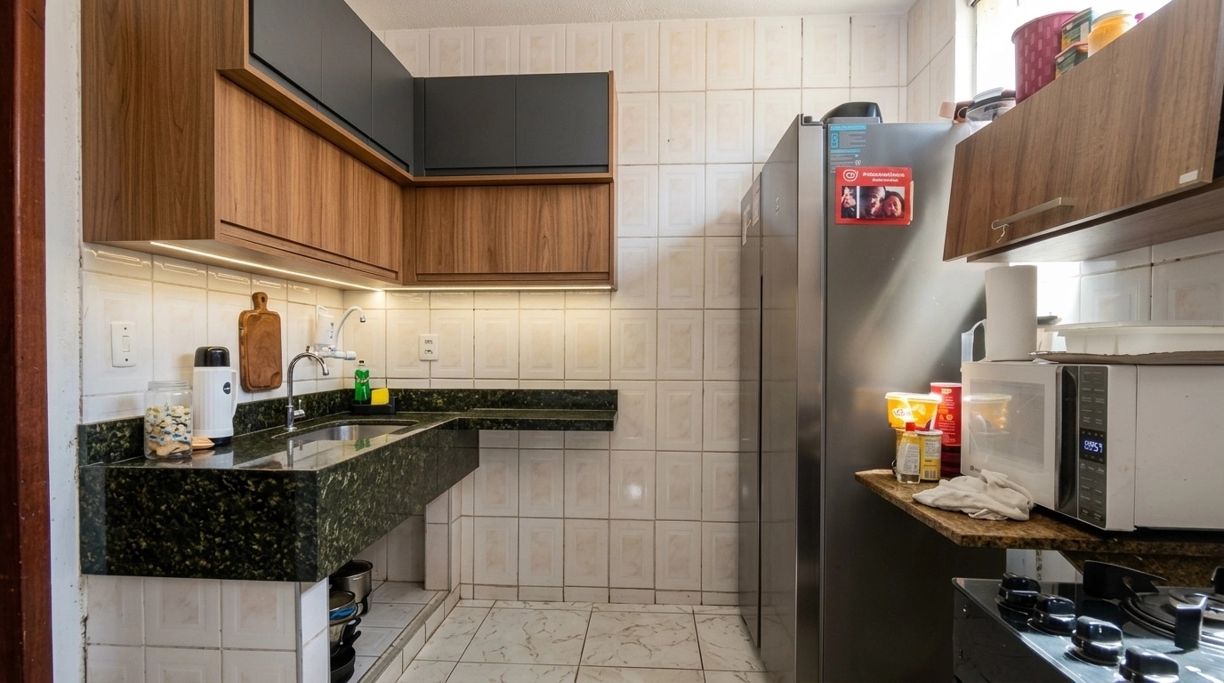 Kitchen interior in no_style style — photo by GenRoom AI