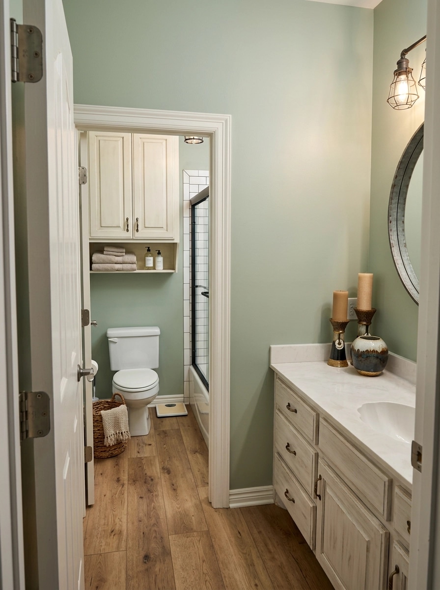 Modern Farmhouse Bathroom design — interior photo by GenRoom AI