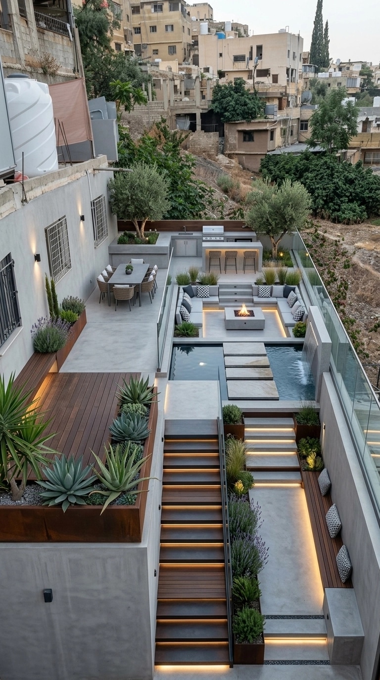 Landscape design in Contemporary Yard style — Yard by GenRoom AI