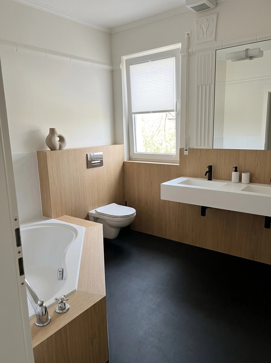 Minimalism Bathroom design — interior photo by GenRoom AI