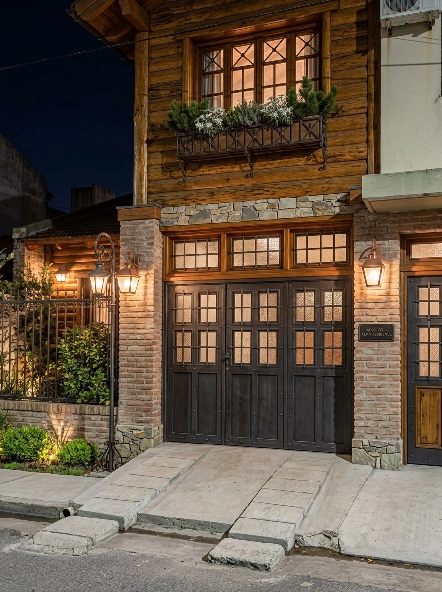 Cephe tasarımı Chalet Facade stili — Cephe GenRoom AI