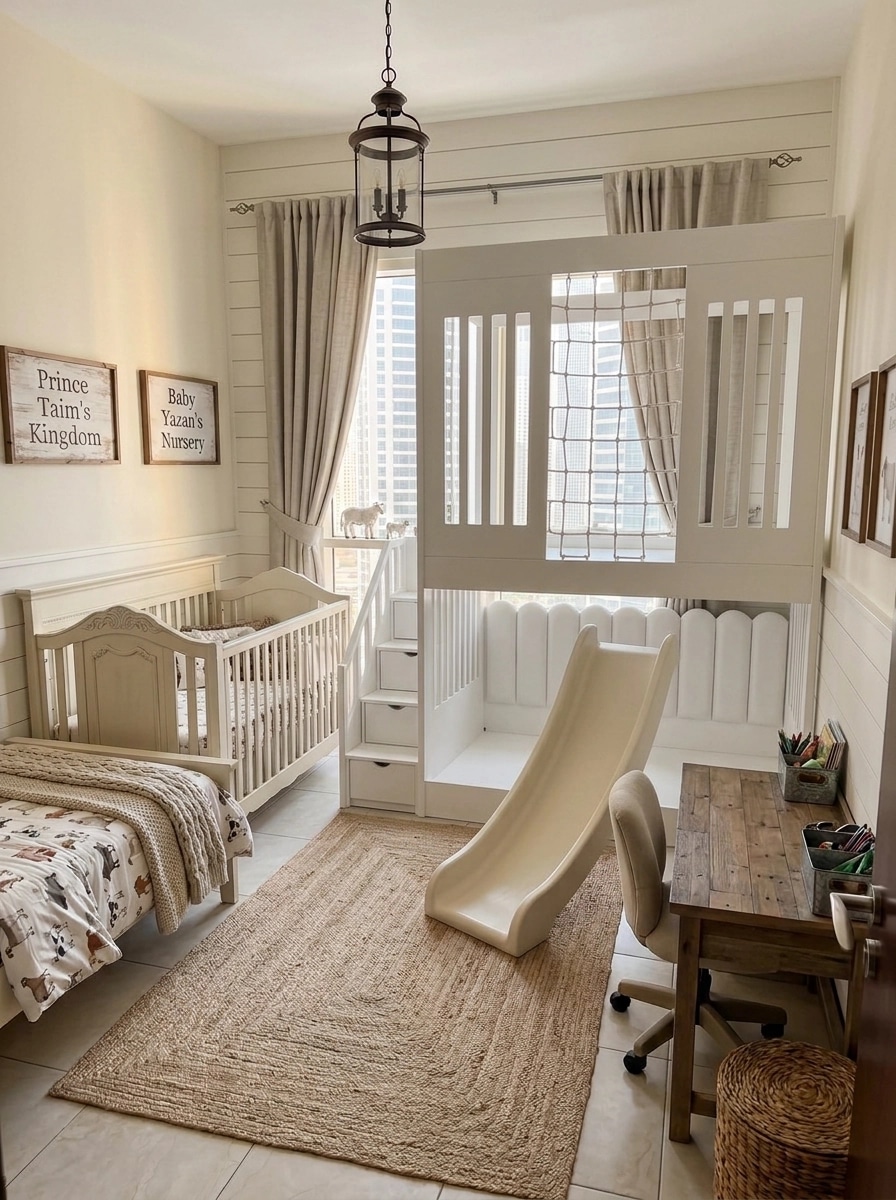 Modern Farmhouse Kids Room design — interior photo by GenRoom AI