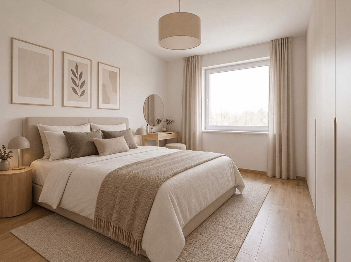 Interior design in Minimalism style — Bedroom by GenRoom AI