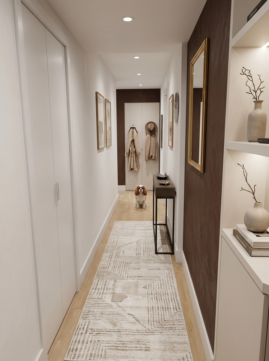 Reka bentuk dalaman dalam gaya Minimalism — Ruang Legar oleh GenRoom AI