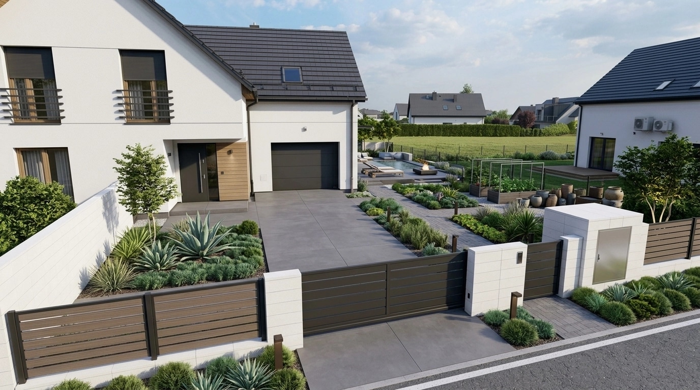 Landscape design in Contemporary Yard style — Yard by GenRoom AI