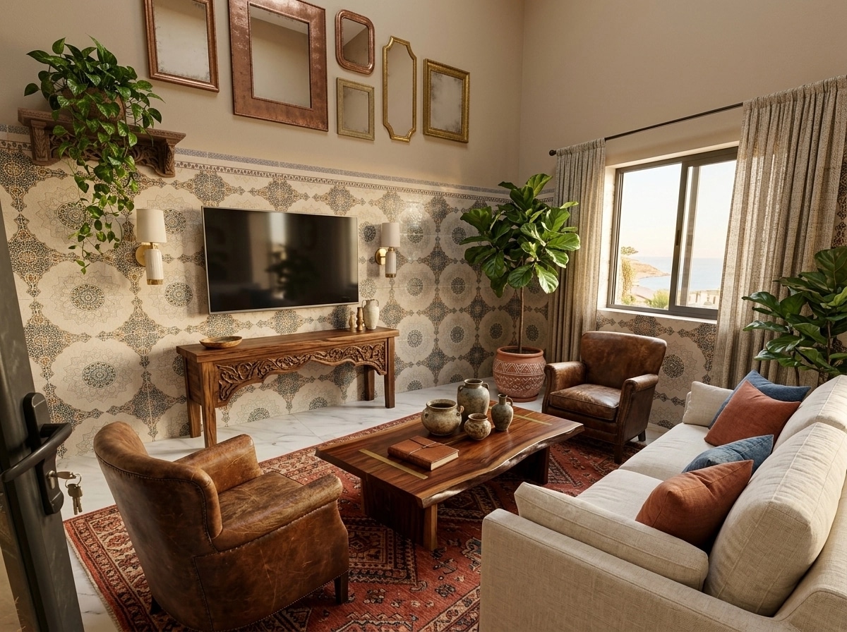 Interior design in Mediterranean style — Living Room by GenRoom AI