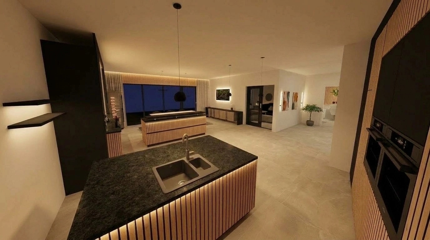Kitchen interior in no_style style — photo by GenRoom AI