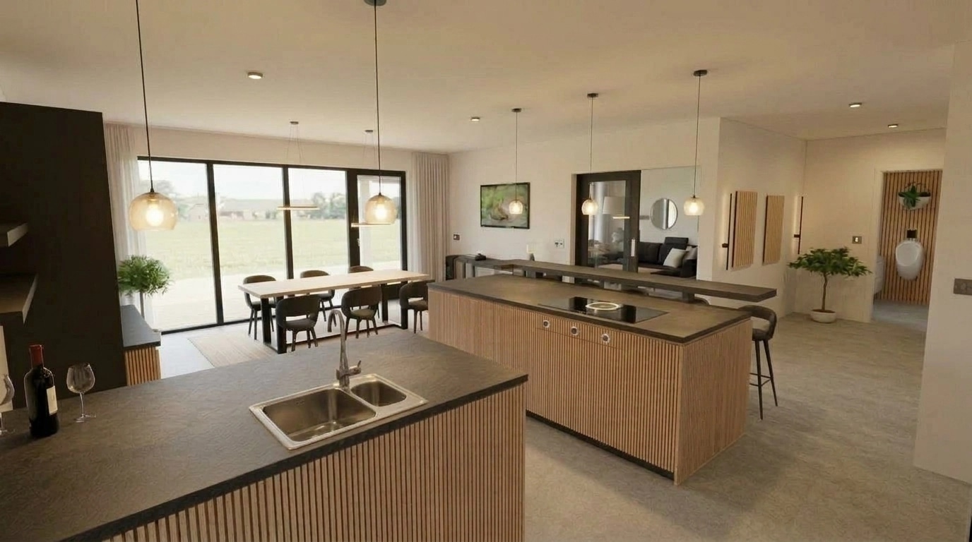 Kitchen interior in no_style style — photo by GenRoom AI