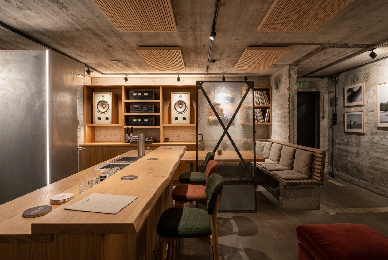 Interior design in Scandinavian style — bar by GenRoom AI