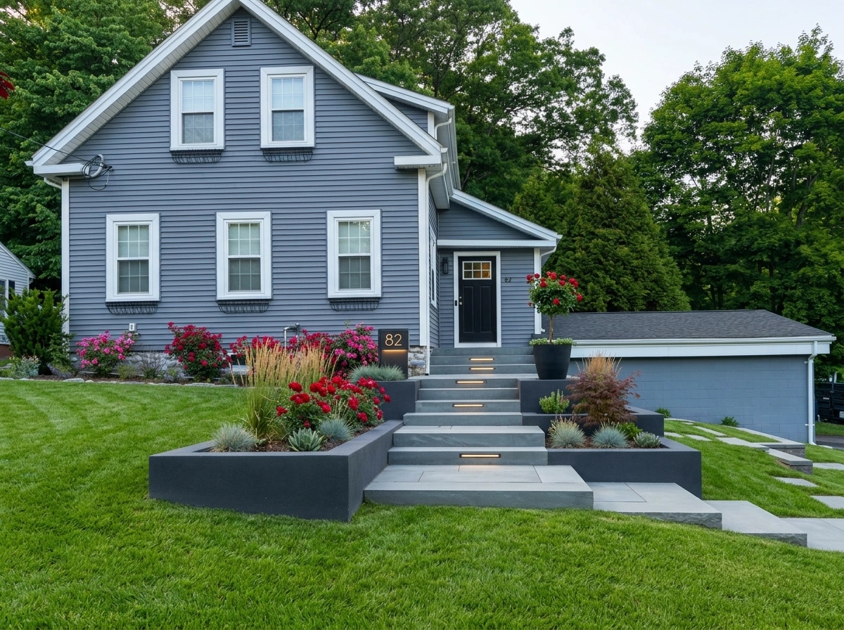 Landscape design in Contemporary Yard style — Yard by GenRoom AI