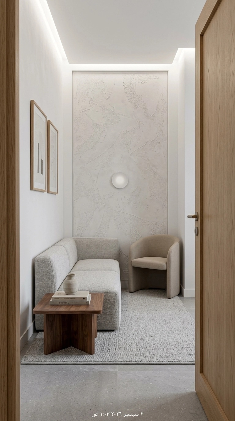 Minimalism Living Room design — interior photo by GenRoom AI