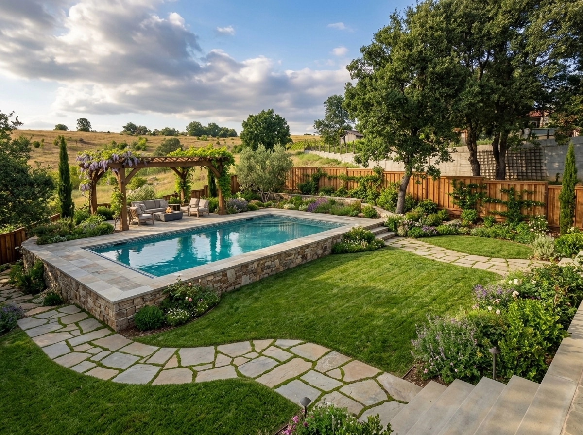 Yard design in no_style style — photo by GenRoom AI