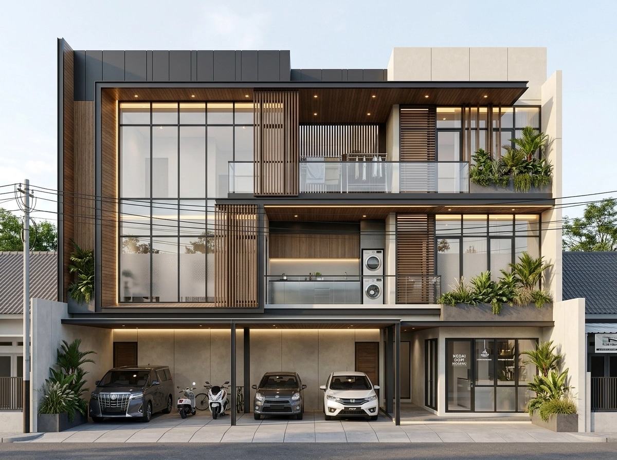 Contemporary Facade Facade design — facade photo by GenRoom AI