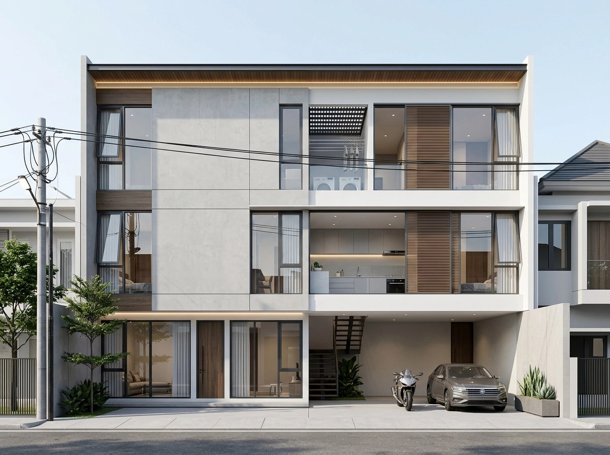 Facade design in Minimalist Facade style — Facade by GenRoom AI