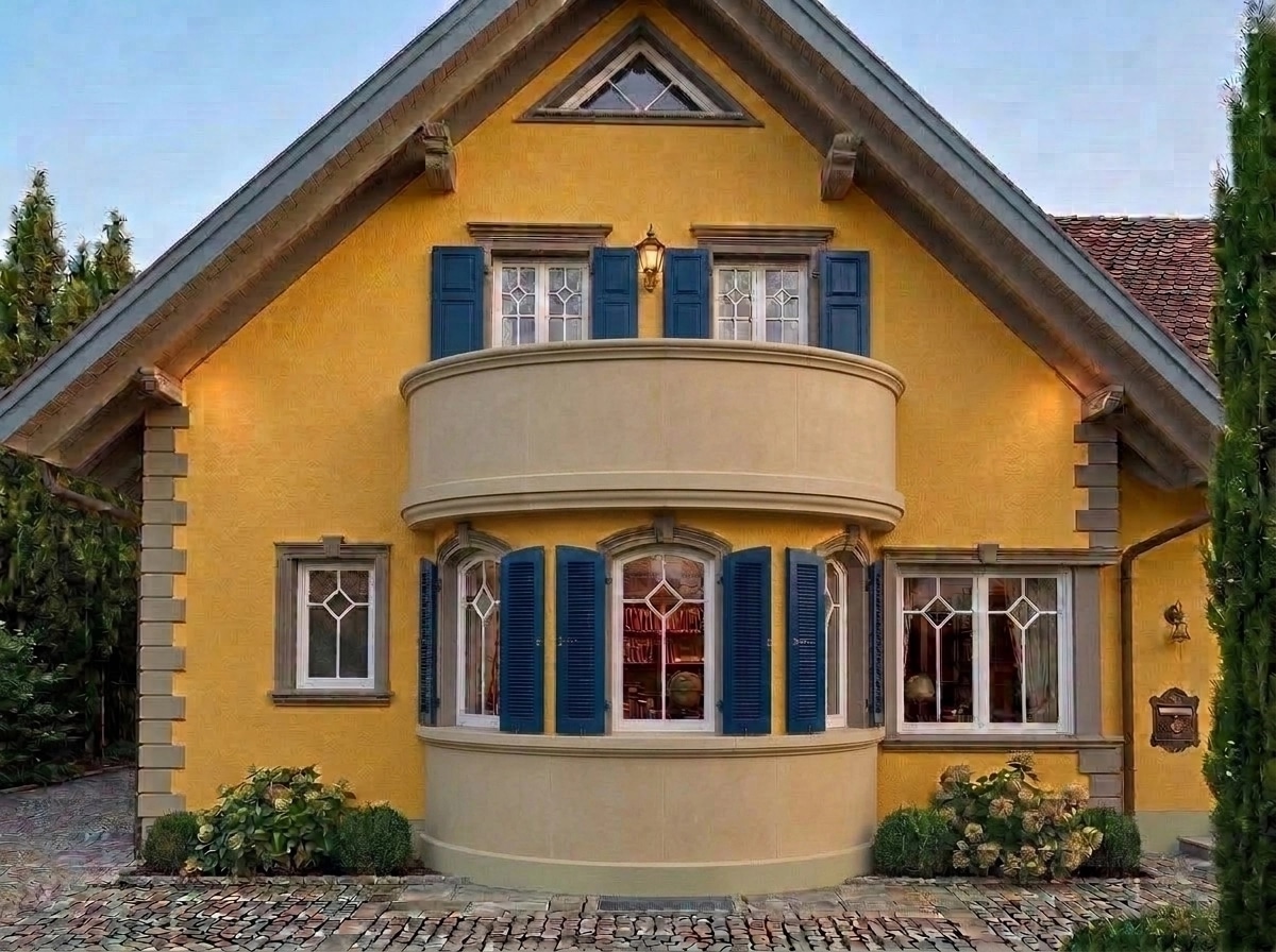Classic Facade Elewacja design — facade photo by GenRoom AI