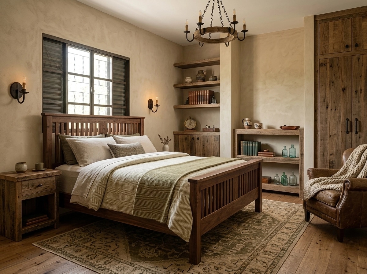 Rustic Bedroom design — interior photo by GenRoom AI