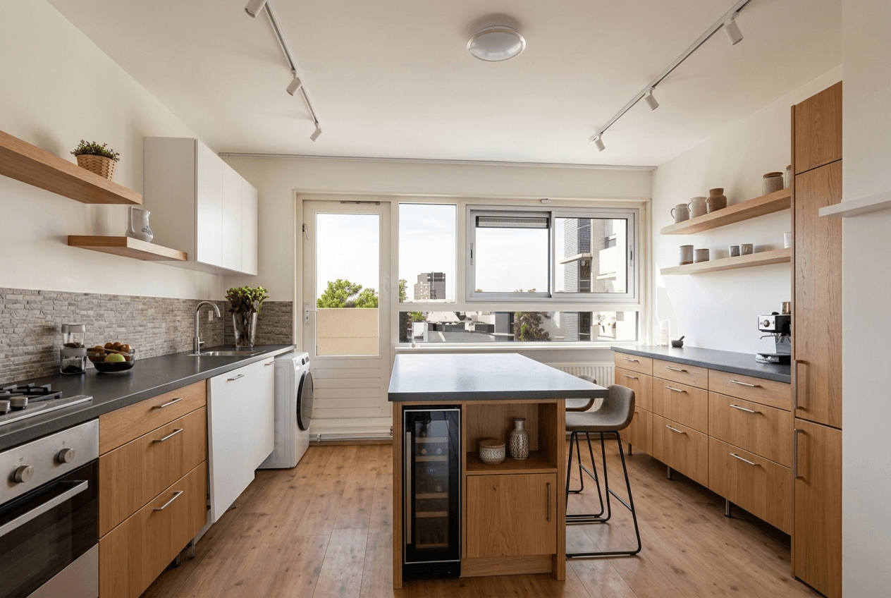 Kitchen interior in no_style style — photo by GenRoom AI