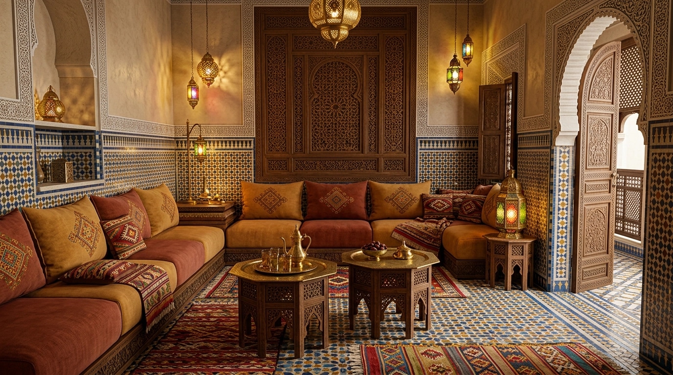 Interior design in Arabian / Moroccan style — Bedroom by GenRoom AI