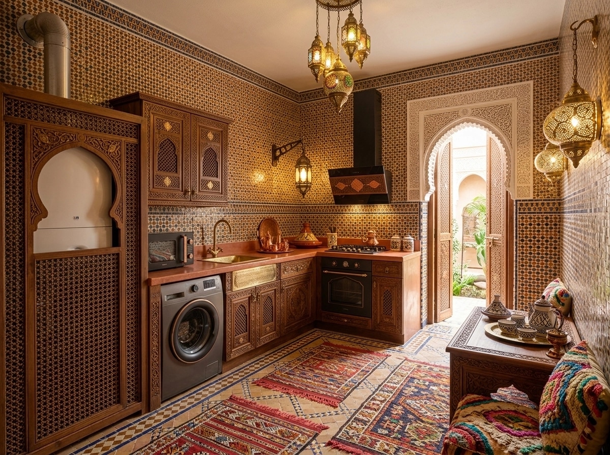 Interior design in Arabian / Moroccan style — Kitchen by GenRoom AI
