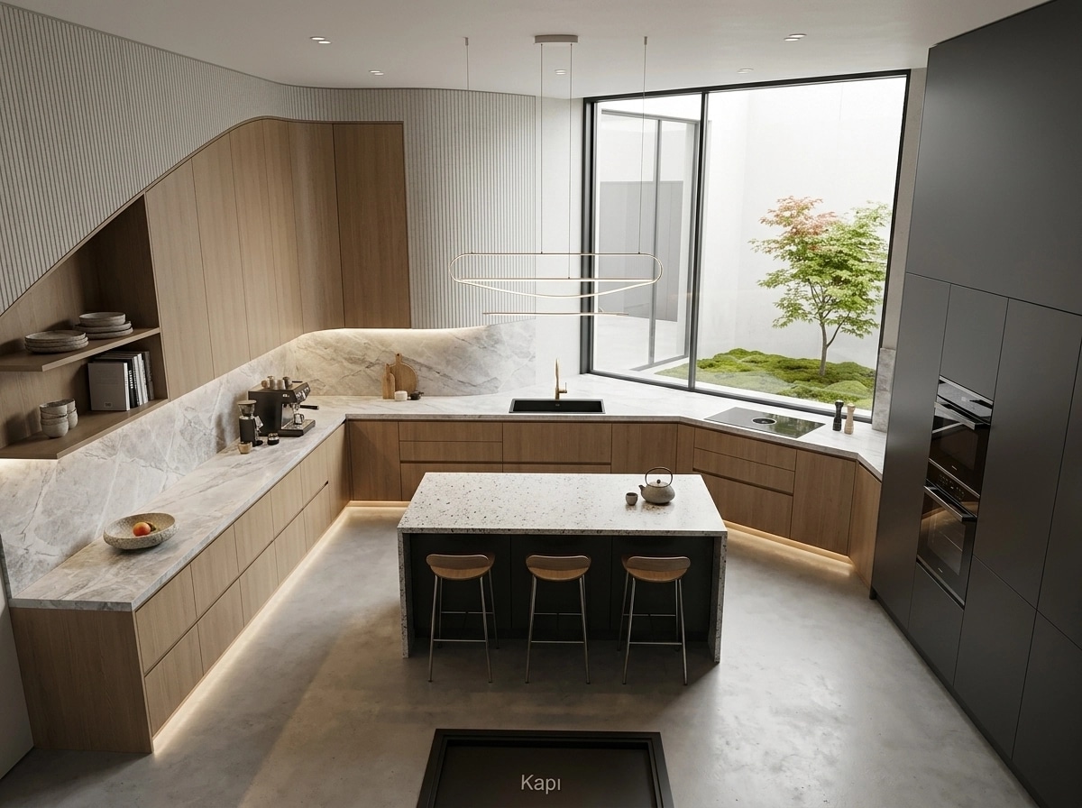 Minimalism Kitchen design — interior photo by GenRoom AI