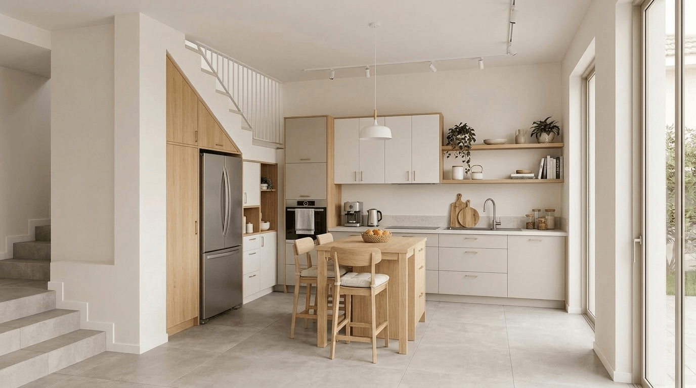 Scandinavian Kitchen design — interior photo by GenRoom AI