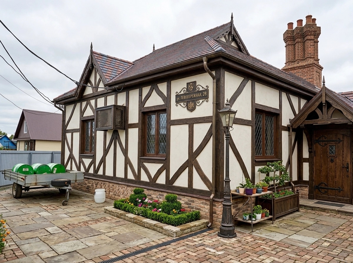 Facade design in Tudor Facade style — Facade by GenRoom AI