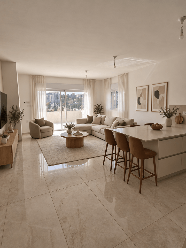 Interior design in Minimalism style — Living Room by GenRoom AI