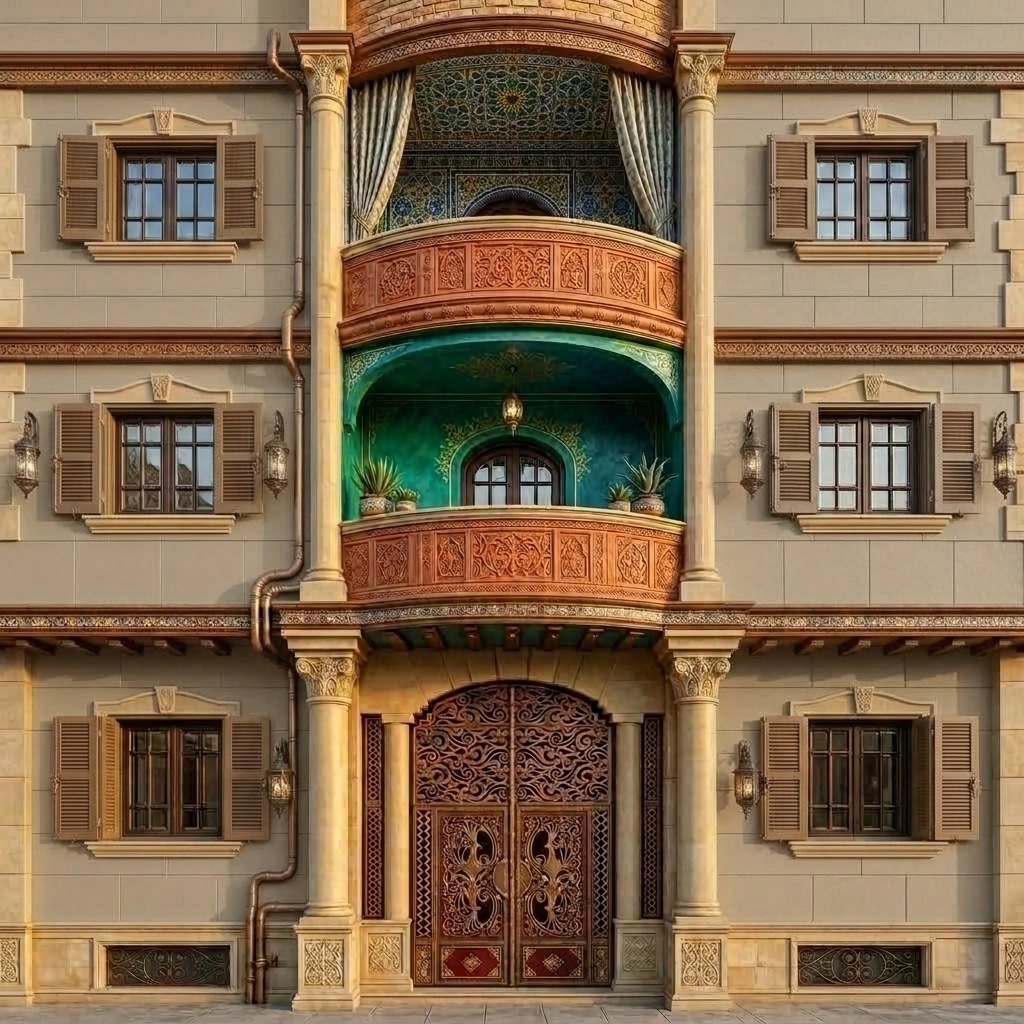 Facade design in Eclectic Facade style — Facade by GenRoom AI