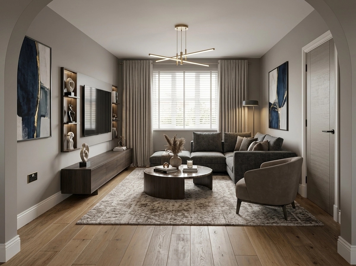 Interior design in Contemporary style — Living Room by GenRoom AI