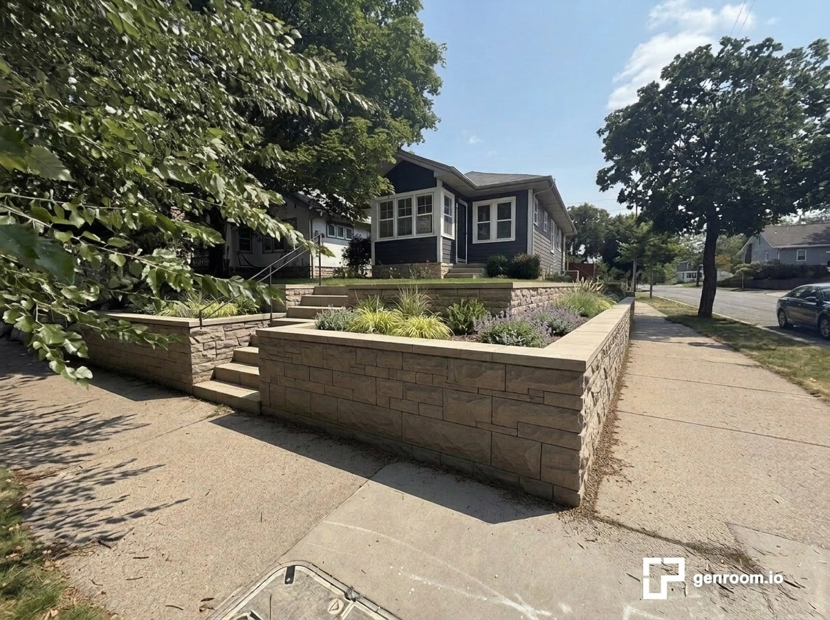 Yard design in no_style style — photo by GenRoom AI