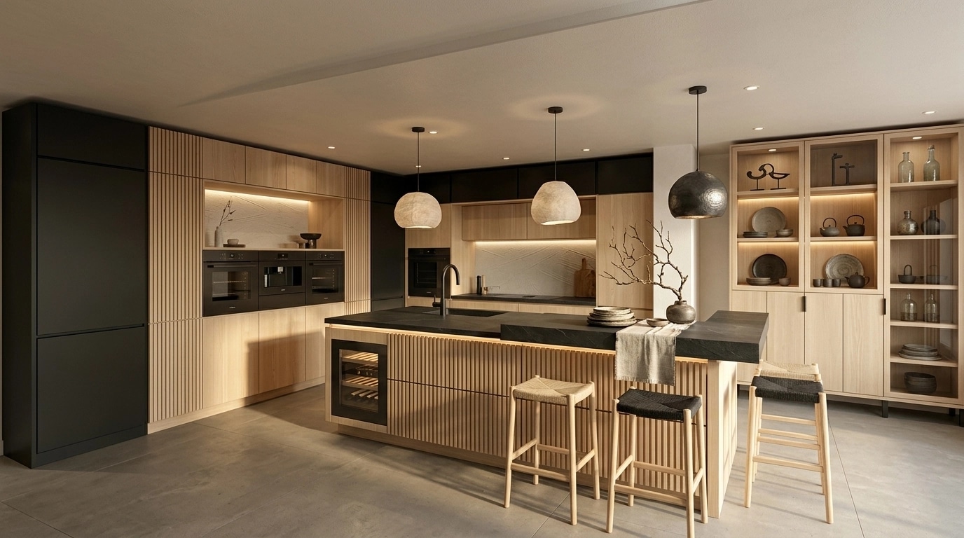 Japandi Cozinha design — interior photo by GenRoom AI