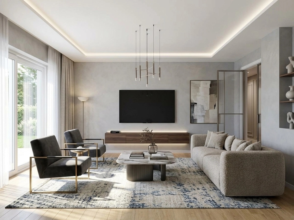 Interior design in Contemporary style — Living Room by GenRoom AI