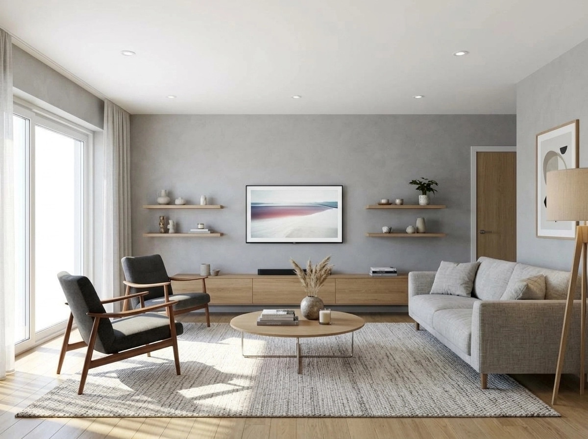 Scandinavian Living Room design — interior photo by GenRoom AI