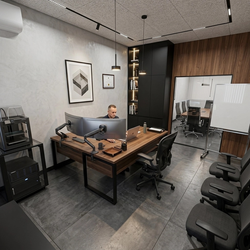 Interior design in Contemporary style — office_space by GenRoom AI