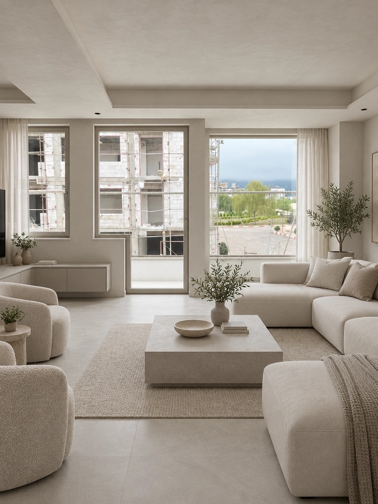 Interior design in Minimalism style — Living Room by GenRoom AI
