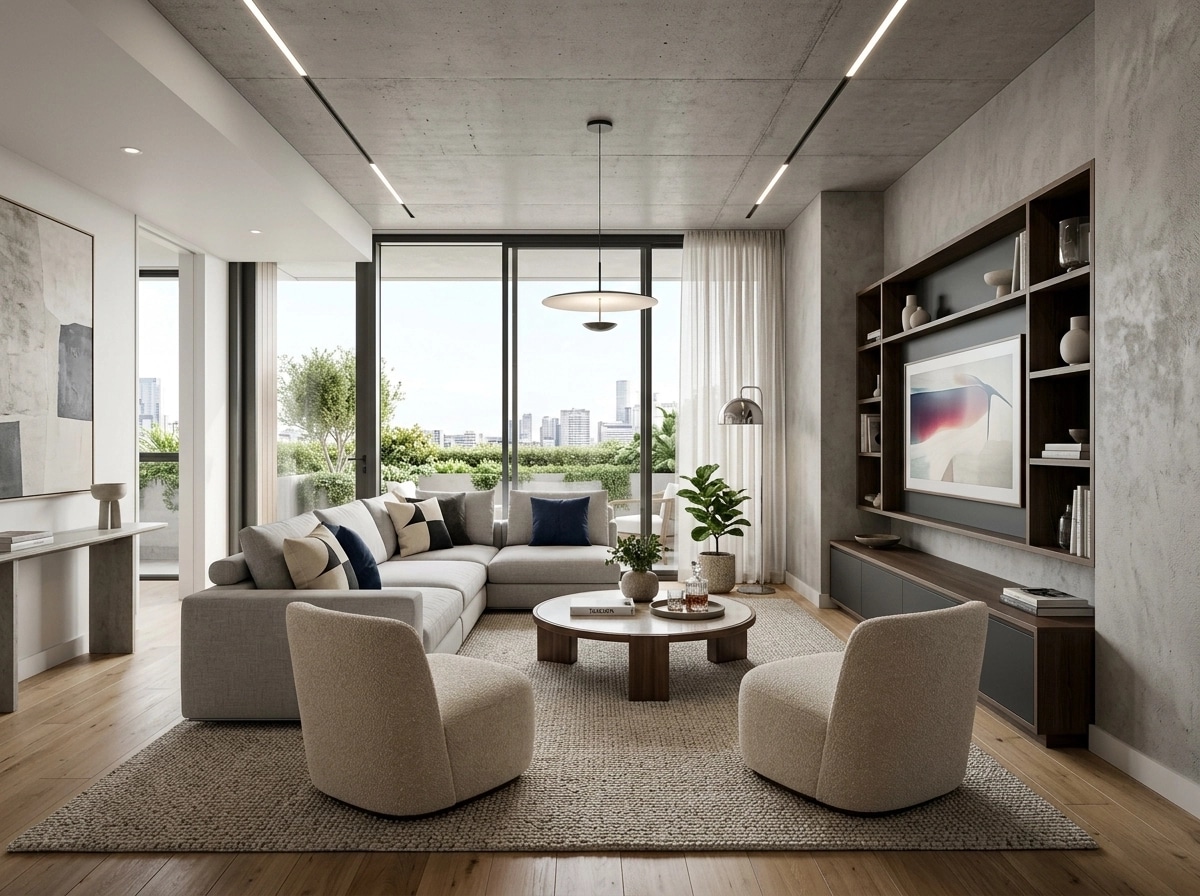 Interior design in Contemporary style — Living Room by GenRoom AI