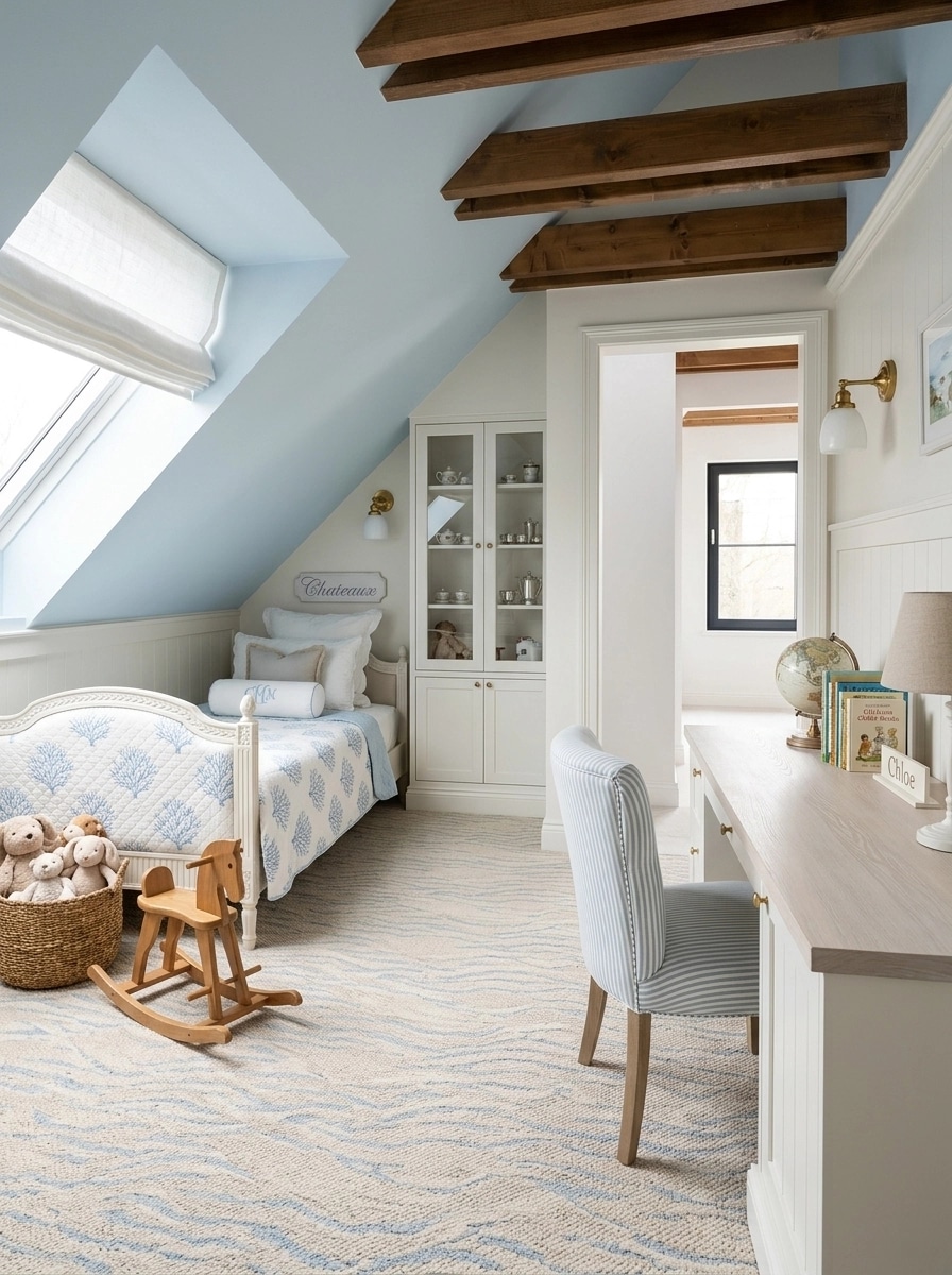 Interior design in Coastal / Hamptons style — Kids Room by GenRoom AI