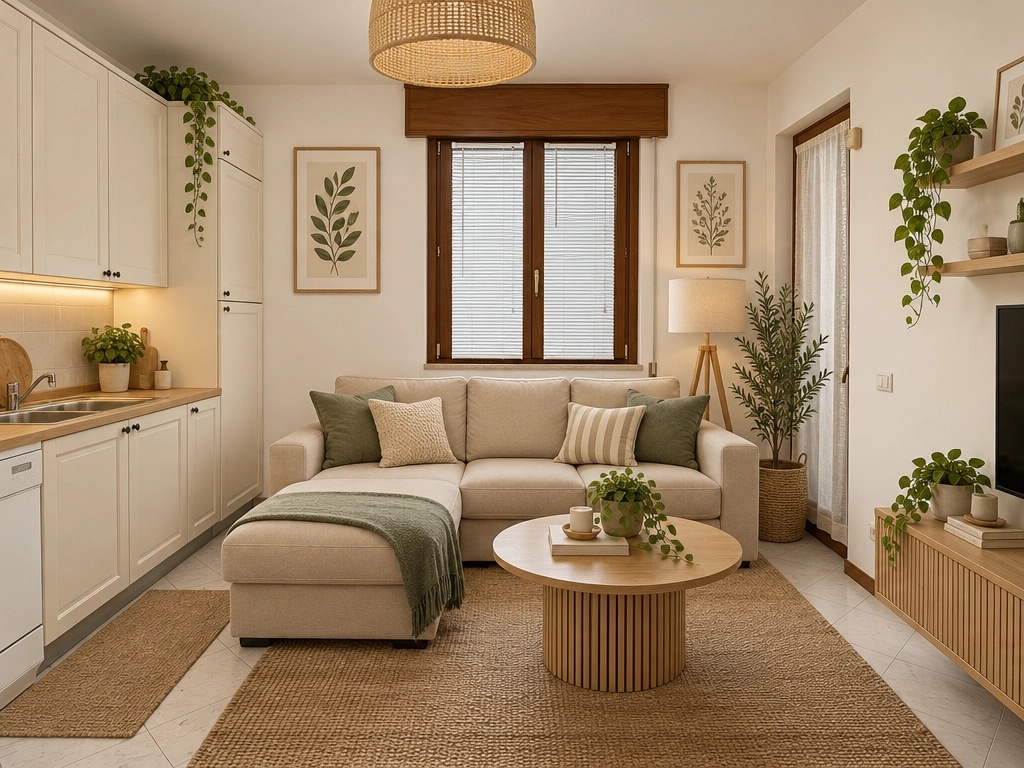 Interior design in Scandinavian style — Living Room by GenRoom AI