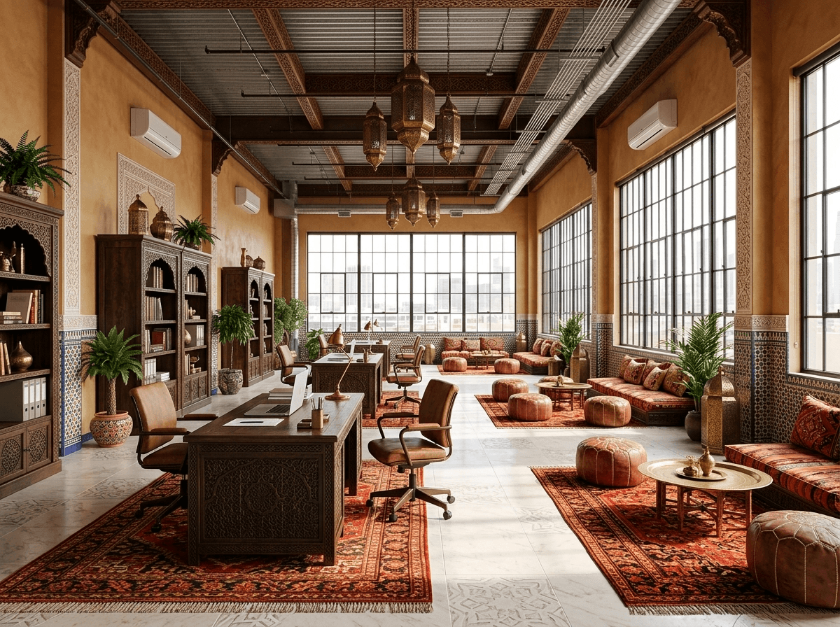 Interior design in Arabian / Moroccan style — office_space by GenRoom AI